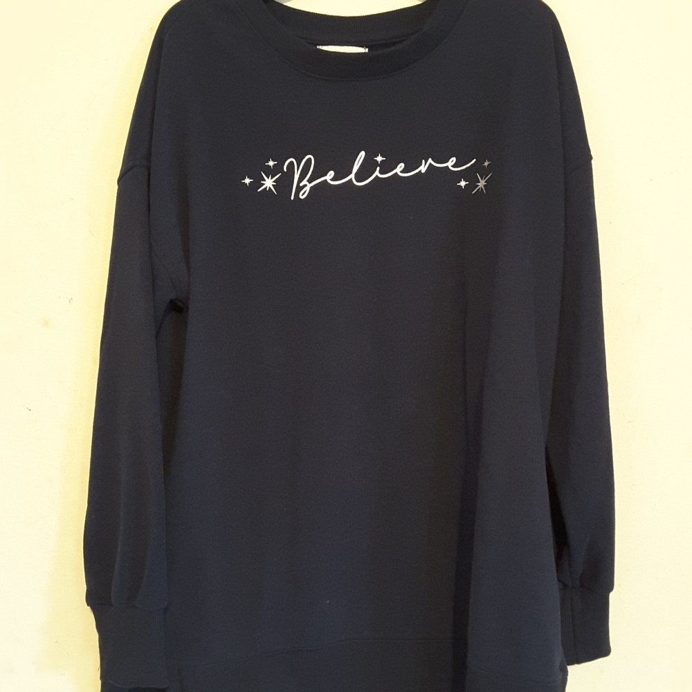 Women's Black Believe Sweatshirt